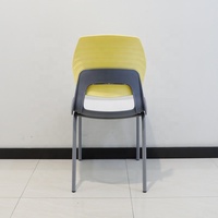 Chaise d'école moderne en plastique, chaise de bureau, chaise de formation, chaise empilable pour étudiants