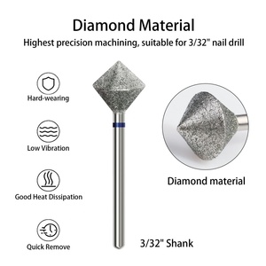 Professional Pedicure <b>Nail</b> Pre-Treatment Tool Diamond Grinding Head for Polish Gel Material Remover <b>Nail</b> Drill Bit Manicure - Product Image 3