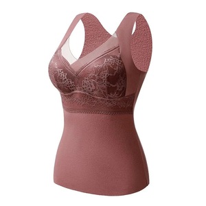 Venta al por mayor caliente señoras ropa interior térmica mujeres Sexy largo cálido chaleco invierno nueva talla grande sin costuras mujeres camisetas sin mangas - Product Image 6