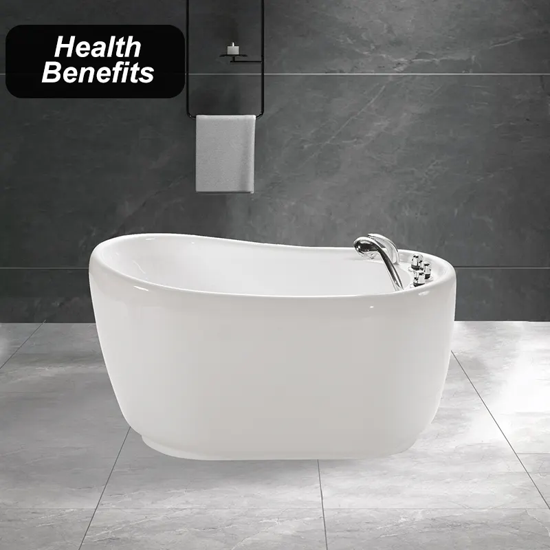 Bak mandi pusaran air, peralatan Spa kecantikan air terjun lingkaran dalam ruangan gaya sederhana untuk mandi