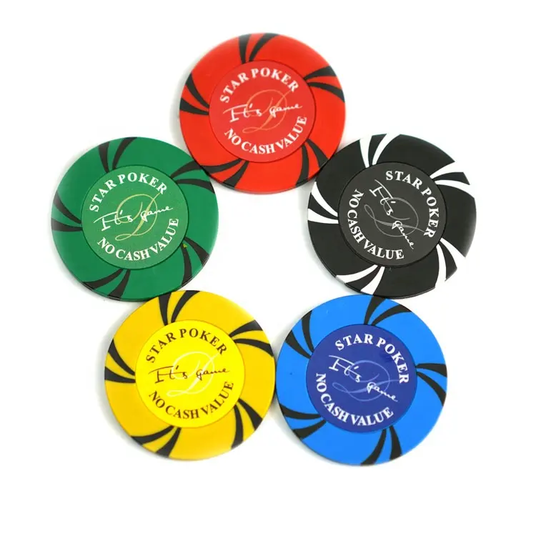 Großhandel Turnier Golfball Marker Blank Casino Monte Carlo 40mm ABS Metall Custom Keramik Ton Poker Chip Set