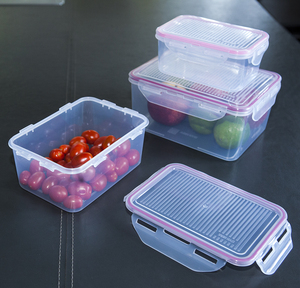 Hot Sale <b>Clear</b> Bpa Free 3 Piece Set Food <b>Storage</b> Box Airtight Plastic Microwavable Dishwasher Safe <b>Containers</b> for Pantry - Product Image 1