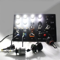 Tablero de Prueba para Faros de Coche, Probador de Bombillas LED T10 W5W Festoon C5W T20 7443 1156 1157 H1 H3 H7 H4 H11