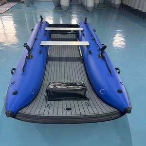 <span class=keywords><strong>Bateau</strong></span> Catamaran Gonflable REACHSEA CAT400 400cm Bleu avec Auvent et Porte-Canne à Pêche - Product Image 2