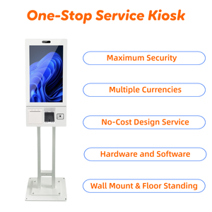Kiosque de libre-service intelligent à écran tactile 21.5 ''27'' 32 ''tout en <span class=keywords><strong>un</strong></span> système Android Win Paiement Commande de billets Kiosque de libre-service - Product Image 2