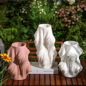 New Design European <strong>3D</strong> Printing <strong>Vase</strong> White Ceramic <strong>Vases</strong> for Home Decor - Product Image 6