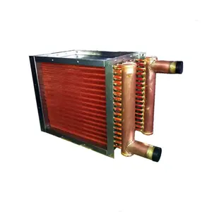 Top quality water to air copper pipe heat exchanger with fan