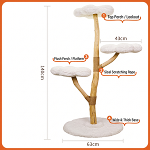 <span class=keywords><strong>Coussin</strong></span> en peluche doux en forme de nuage <span class=keywords><strong>pour</strong></span> <span class=keywords><strong>arbre</strong></span> <span class=keywords><strong>à</strong></span> <span class=keywords><strong>chat</strong></span>, tapis chaud remplaçable, lit de repos <span class=keywords><strong>pour</strong></span> chaton - Product Image 2