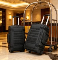 Sac de voyage à roulettes grande capacité, noir, personnalisable avec logo, étanche, idéal pour cabine – Nouveauté usine, vente chaude