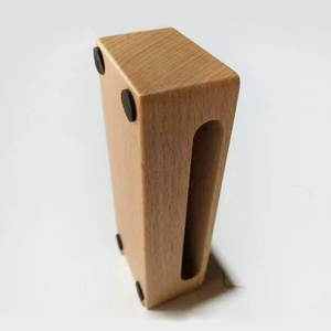 Solid Beech Wood Rectangular Temple Block With Mallet For Classroom Rhythm Teaching Aid Kids Educational <b>Musical</b> Toy - Product Image 2