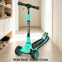Trottinette pliable à 3 roues lumineuse et mignonne, hauteur réglable sur 3 niveaux, pour enfants et tout-petits, utilisation en extérieur, logo personnalisé OEM/ODM