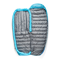Sac de couchage momie en duvet RDS résistant à l'eau, en nylon, pour camping en extérieur, pour adultes, 3 saisons, par temps froid, vente en gros, OEM