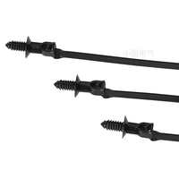 Attache-câble autobloquante X151 à pied long, type sapin, 5.1*235mm, en nylon, épaisseur de plaque 0.6-6mm, diamètre de trou 6.1-7mm, résistance au feu