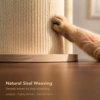 Griffoir vertical pour chat au design moderne, extra large, en sisal, sans perte de fibres, monté au mur, protection de canapé pour chats