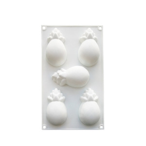 Pineapple Mousse Cake Silicone Mold 5 Cavity Food Grade Baking Mold For Dessert Making - Product Image 2