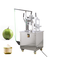 Hoge Efficiëntie Commerciële Industriële Groene Jonge Verse Kokosnoot Schilmachine Trim- en Verwerkingsmachine