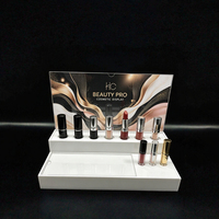 Support d'affichage cosmétique en acrylique transparent personnalisé OEM ODM avec logo, présentoir multifonctionnel en plexiglas pour maquillage, soins de la peau, beauté, parfums