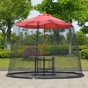 <span class=keywords><strong>Parasol</strong></span> d'extérieur <span class=keywords><strong>Moustiquaire</strong></span> avec rideau, pare-soleil et anti-insectes pour jardin et patio, convient à la plupart des parapluies, installation facile. - Product Image 6