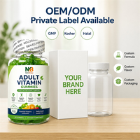 Gummies vitaminées à croquer pour adultes aux fruits rouges mélangés pour cheveux, peau et ongles
