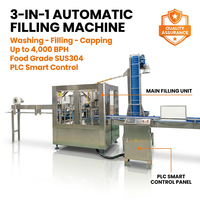 Machine de remplissage automatique de bouteilles en plastique 200-4000 BPH, machine d'emballage de sachets d'eau, machines de ligne de production de boissons pour petites entreprises