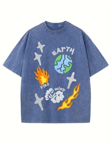 Camiseta Unisex de Punto Grueso 100% Algodón, Estampado Gráfico por Sublimación, Corte Regular, Informal de Verano - Product Image 4