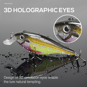 VTAVTA Vente en gros de leurres Wobbler Magnet Bass Crankbait 8.2cm 11g Leurres de pêche avec une bouche plate - Product Image 5