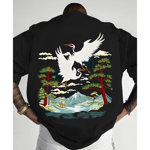 Camiseta Personalizada de Algodón Grueso para Hombre, 300g, Premium, de Alta Calidad, Transpirable, Estilo Urbano, Lujosa, Informal, Holgada - Product Image 1