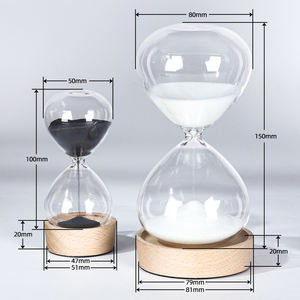 <span class=keywords><strong>Sablier</strong></span> géant de luxe en verre soufflé à la main, transparent et coloré, design moderne, 5 min, 30 min, 60 min - Product Image 1
