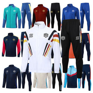 Calidad tailandesa 2025 2026 equipo nacional nueva temporada chaqueta de fútbol con pantalones cremallera completa manga larga ropa deportiva uniforme de fútbol - Product Image 2