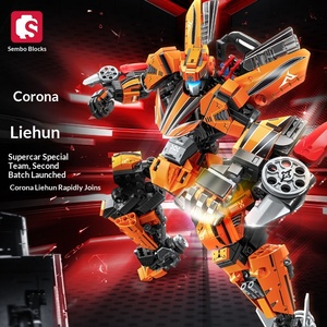 Blocs de construction Corona Lier Hun, jouet d'assemblage, décoration, super voiture, mecha, robot en plastique ABS, cadeau pour garçons et enfants 716006-7 - Product Image 5