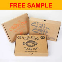 Boîte en papier personnalisée pour emballages de poisson et frites, boîte à emporter pour poisson et frites, boîte à emporter pour fast-food, boîtes d'emballage pour hamburgers et pizzas avec logo