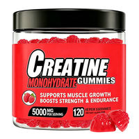 Créatine Monohydrate Gummies 5000mg Pré Workout Supplément 3 Saveurs Croissance Musculaire Force Énergie Fitness Athlètes Adulte
