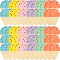 Assiettes à gâteau jetables pour enfants mignons été Popsicles crème glacée thème fête remise des diplômes pâques saint valentin