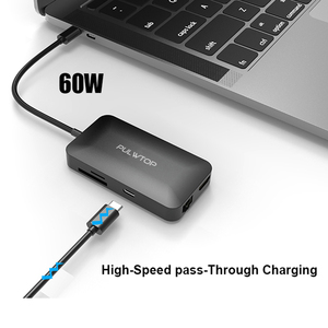 Pulwtop nuevos productos 7 en 1 USB C a la <span class=keywords><strong>policía</strong></span> de 3,0 de tipo c usb 3,0 hub de 7 puertos - Product Image 6