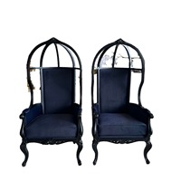 Vente directe usine – Chaise de princesse ajourée de style chinois, en bois massif, dossier haut, style cage à oiseaux, mobilier commercial pour hôtel