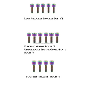 공장 가공 컬러풀 티타늄 볼트 업그레이드 키트 서론 울트라 비용 - Product Image 5