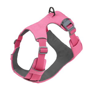 プルドッグハーネスなし反射パッド入り通気性小中大型犬用ベストトレーニングウォーキング最高のペットハーネス - Product Image 1