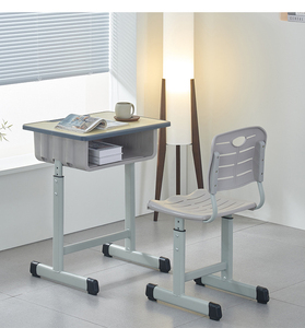 Escritorio y Silla Escolar Modernos al por Mayor, Precio Económico, Fábrica China, Escritorio y Silla Escolar Individual Ajustable <span class=keywords><strong>para</strong></span> Aula - Product Image 6