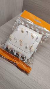 Presa a Muro Europea AGUX a Controllo Singolo Nascosta, Materiale ABS, 10A, 2 Uscite, IP20, 110V/220V - Product Image 2
