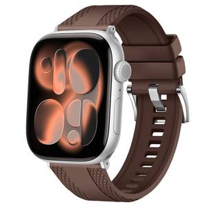 Bracelets de montre respirants et résistants à la transpiration en fluoroélastomère de haute qualité, compatibles avec <span class=keywords><strong>Apple</strong></span> <span class=keywords><strong>Watch</strong></span> Series <span class=keywords><strong>8</strong></span> 41 mm - Product Image 5