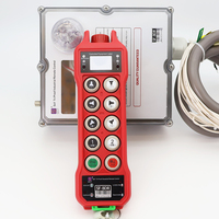 Remote Kontrol Nirkabel Industri Kecepatan Ganda 8 Tombol Tahan Air IP67 untuk Overhead Crane Hoist