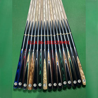 Queue de billard de snooker artisanale de haute qualité, joint 3/4, 10 mm, en frêne et ébène, Omin, monobloc, 147 cm, 18 oz