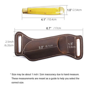 Étui de ceinture vintage en cuir pour couteau pliant, étui de ceinture pour couteau, housse de couteau, mini porte-couteau de poche, outils d'extérieur - Product Image 3