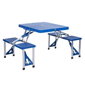 DONGNAN PP/ABS 85.5*38*10cm Suitcase Table Portable Space Saving outdoor Plastic Folding Picnic Table