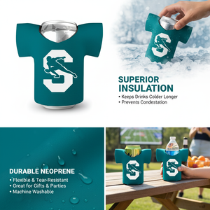 Enfriador de Latas de Neopreno Premium Personalizable, Aislante Estilo Jersey para Cerveza y Bebidas - Product Image 4