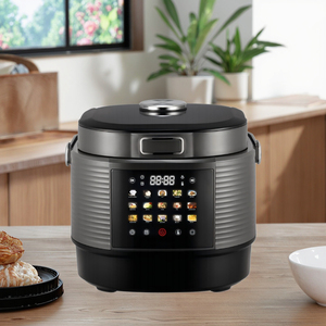Nồi cơm điện đa năng 5L với màn hình màu kỹ thuật số, bảng điều khiển cảm ứng, giữ ấm 24h, 15 chức năng nấu, tay cầm di động - Product Image 5