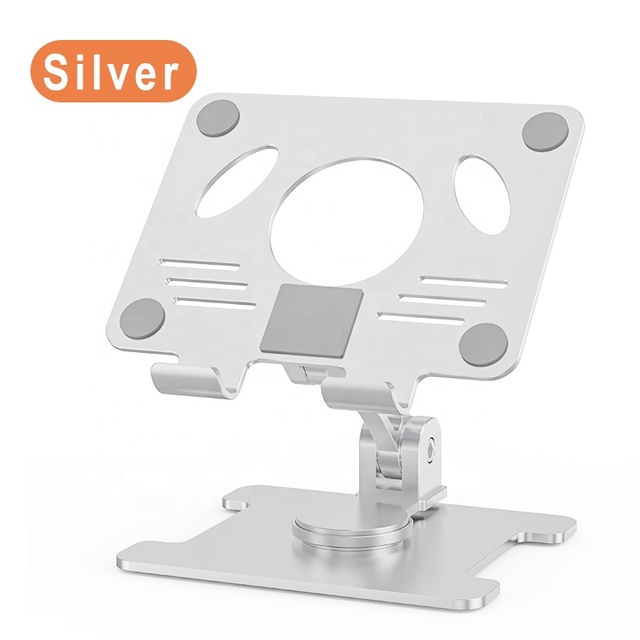 360 Swivel Rotating Stand Holder Tabletop Stand with Collapsible Base for All iPad Series Samsung Galaxy Tablets