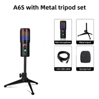 Nouveau microphone USB à condensateur YALIMIC A6S pour téléphone portable et ordinateur, directivité cardioïde, fréquence d'échantillonnage 192 kHz, plage de fréquences 30 Hz-20 kHz