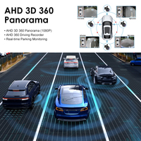 Universel 4 canaux 360 degrés oiseau caméra voiture satereo système 4G android 10.36 pouces lecteur multimédia de voiture avec navigation gps