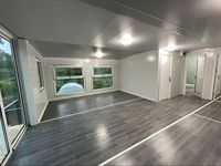 Maison conteneur de luxe extensible 20ft 40ft, maison mobile préfabriquée compacte avec salle de bain et cuisine